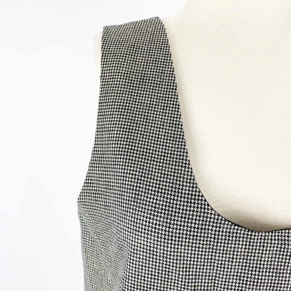Harve Benard Holtzman Sz 6 Wool Houndstooth Dress - Picture 2 of 5
